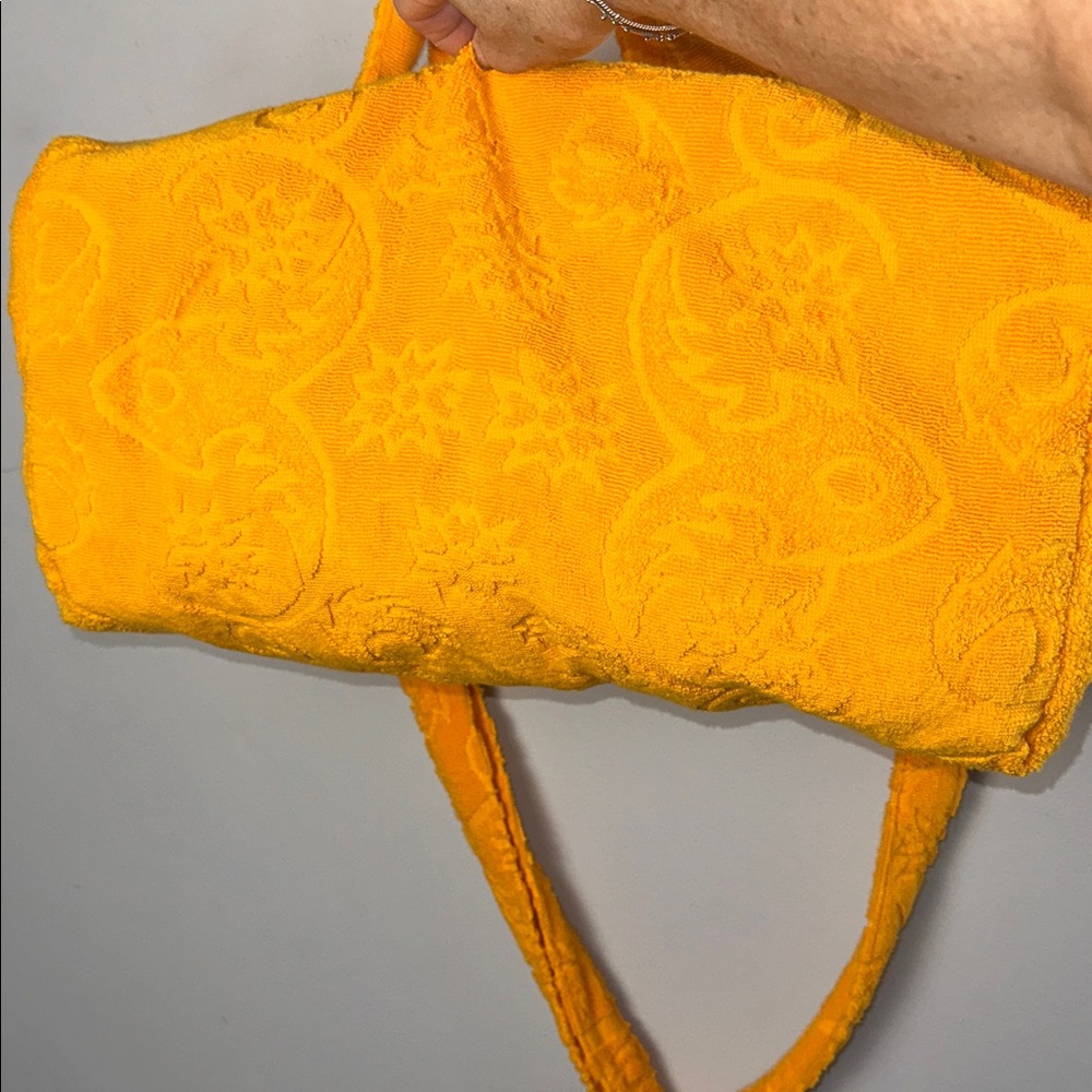 Anthropologie Lalla French Terry Beach Tote Overnight Bag Shoulder Hand Straps - Picture 9 of 16